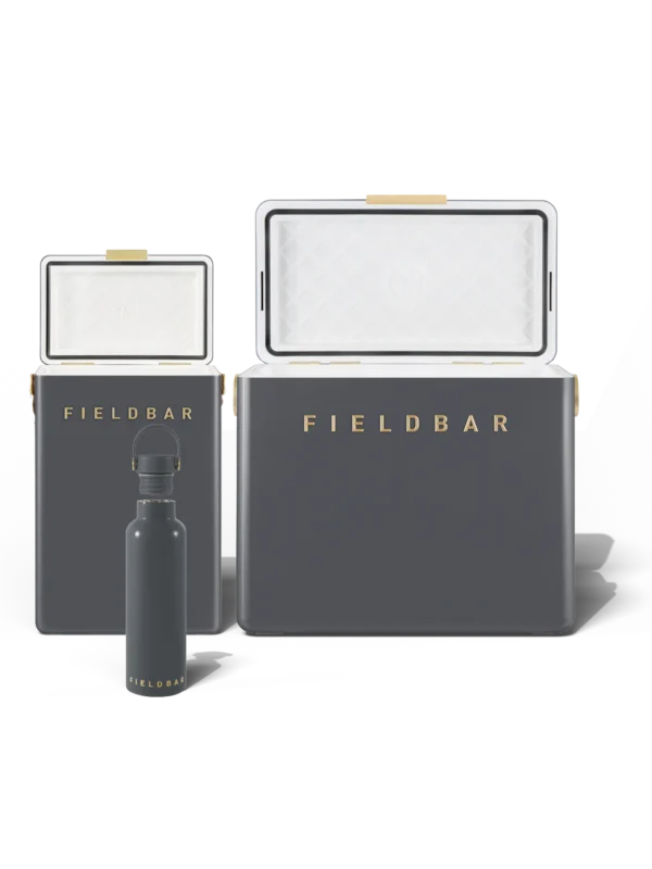 CoolerBoxSetBottleOG02-FrontOpen1200x1600WEB.webp Cooler Box Set & Field Bottle / Oyster Grey